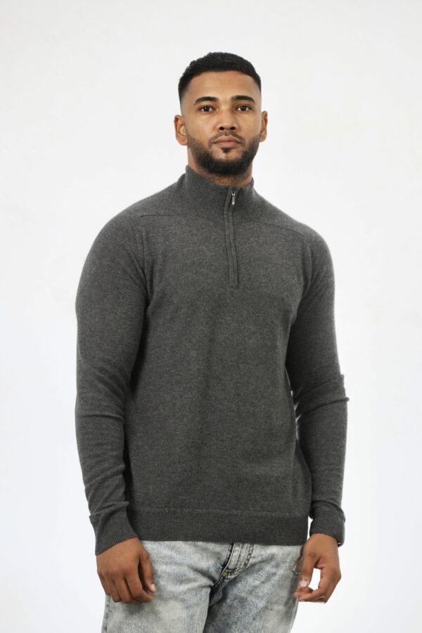 Pure Cashmere 1/2 zip Sweater - Image 3