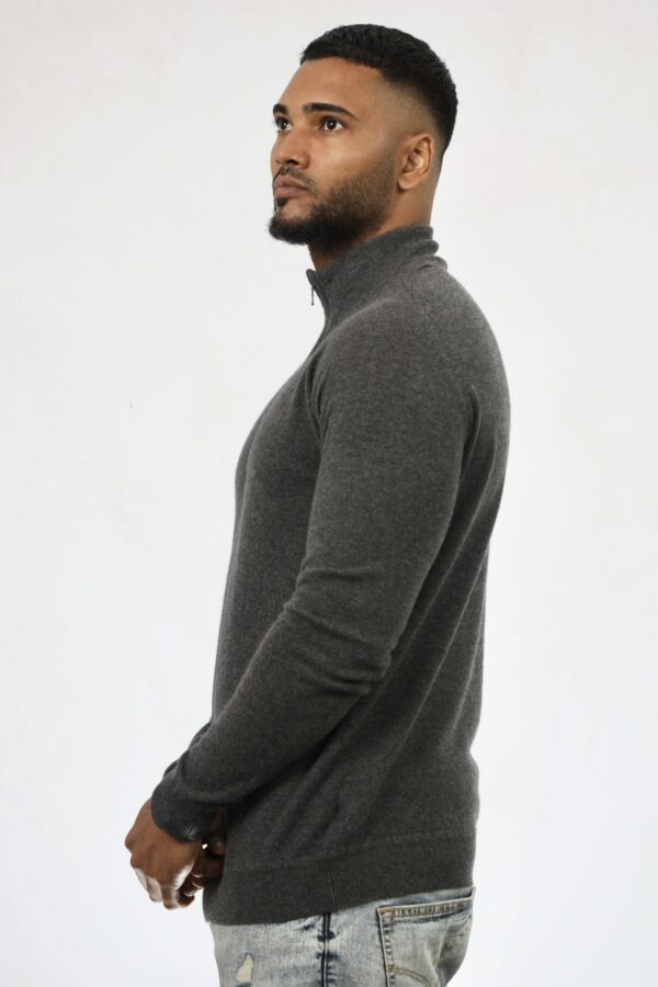 Pure Cashmere 1/2 zip Sweater - Image 2