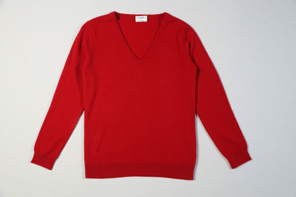 Pure Cashmere V-Neck Sweater - Image 5