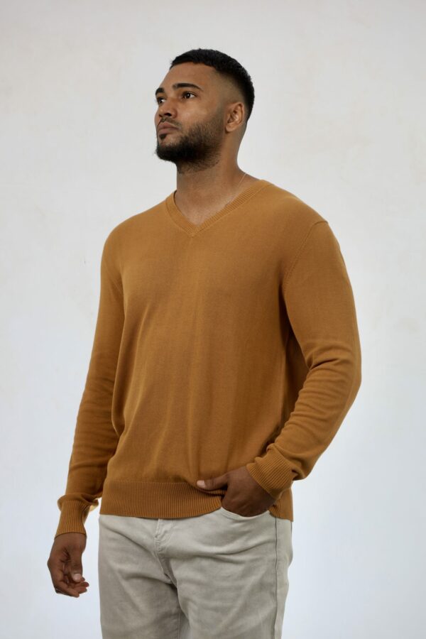 Classic V-neck Sweater - Image 2