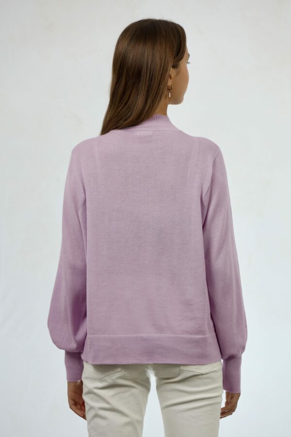 Cotton & Cashmere Blend Mock Neck Sweater - Image 4