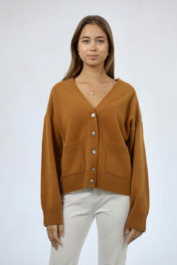 Extrafine Merino Wool Button Cardigan