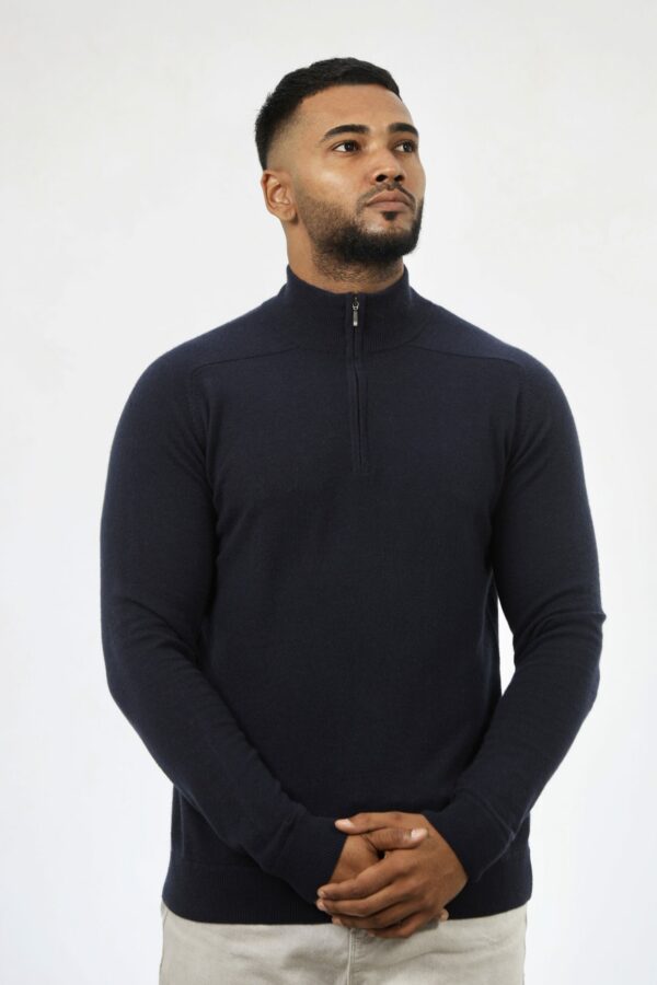 Cashmere 1/2 zip Sweater - Image 2