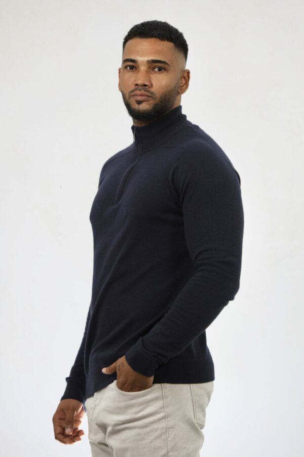 Cashmere 1/2 zip Sweater - Image 3