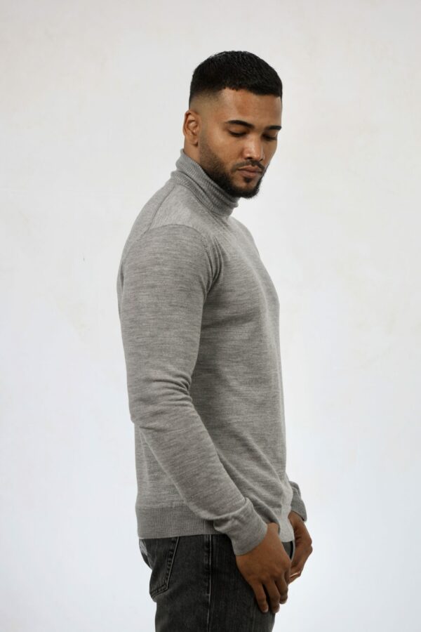 Merino Classic Roll Neck Sweater - Image 3