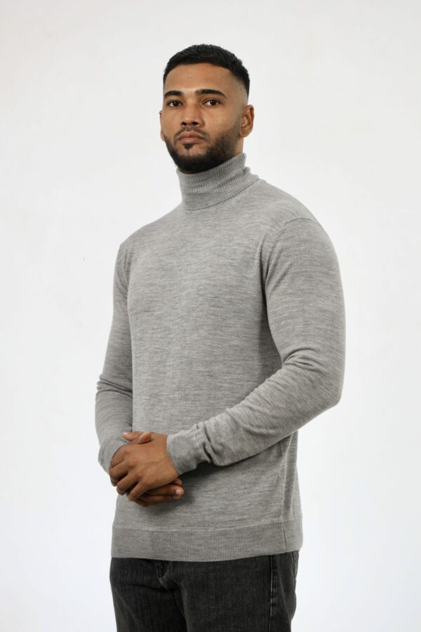 Merino Classic Roll Neck Sweater - Image 2