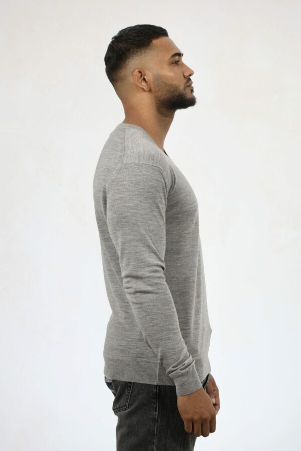 Merino Luxe V-Neck Sweater - Image 3