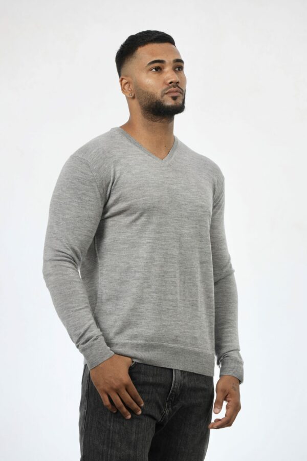 Merino Luxe V-Neck Sweater - Image 2