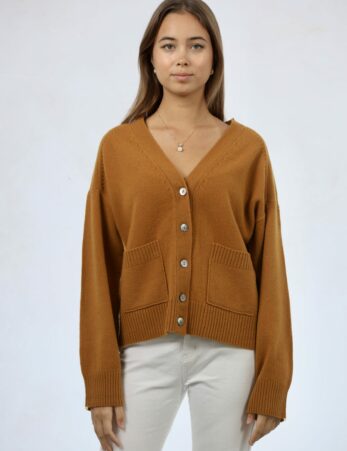 Extrafine Merino Wool Button Cardigan
